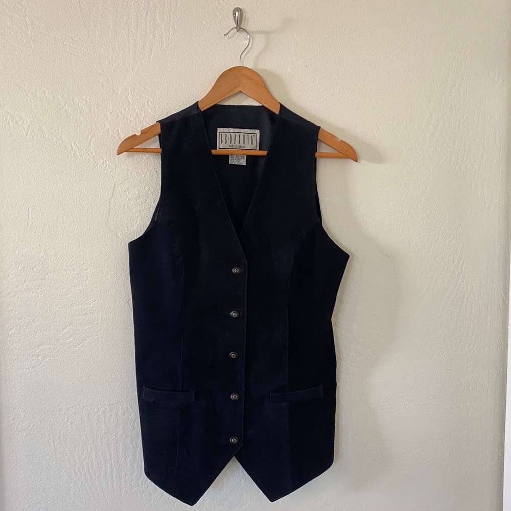 Women’s Vintage Leather Vest BB Dakota size M